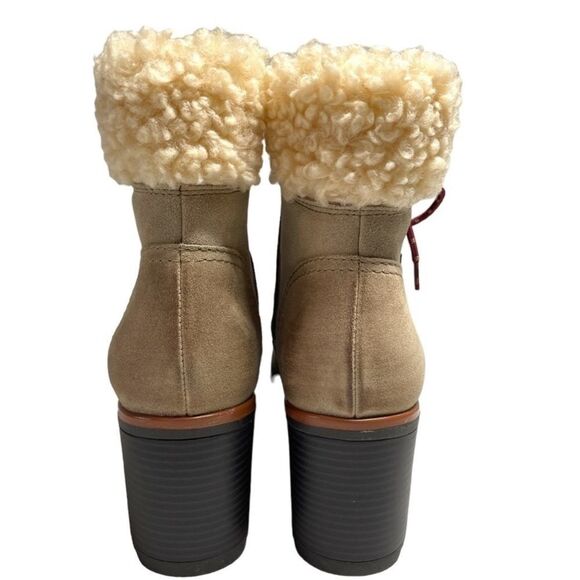 NWT Naturalizer Women's Varuna 2 Waterproof Booties Oatmeal Suede Size 7.5 - Picture 2 of 14